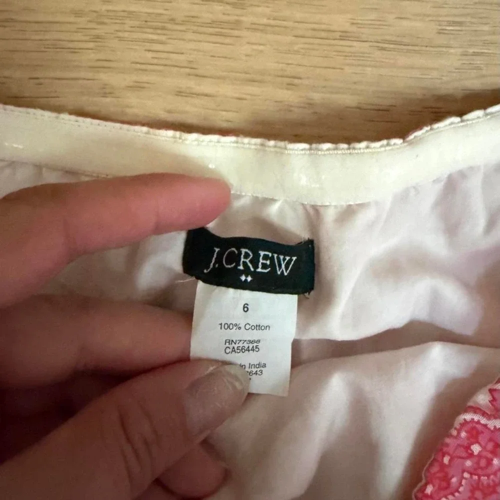 J. Crew Paisley Cotton Tube Top